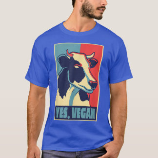 Koe motief voor het veganenvegetarisch team Herbiv T-shirt
