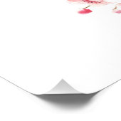 koe neuskus bloemetjes waterverf grijs boerderij d perfect poster (Hoek)