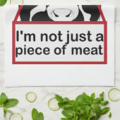 Koe niet alleen vlees van Funny Kitchen Towel Theedoek (Gevouwen)