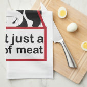 Koe niet alleen vlees van Funny Kitchen Towel Theedoek (Quarter Fold)