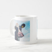 Koe nr. 01. 0254 Ierse Friesian Cow Koffiemok (Voorkant links)