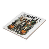 Koe of Boe Halloween Koe Tegeltje (Zijkant)