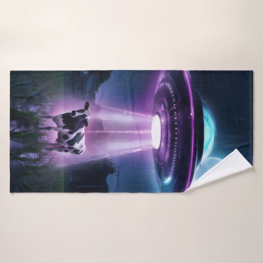 Koe ontmoet buitenaardse wezens. badhanddoek (Badhanddoek)