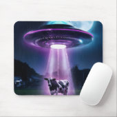 Koe ontmoet buitenaardse wezens. muismat (Met muis)