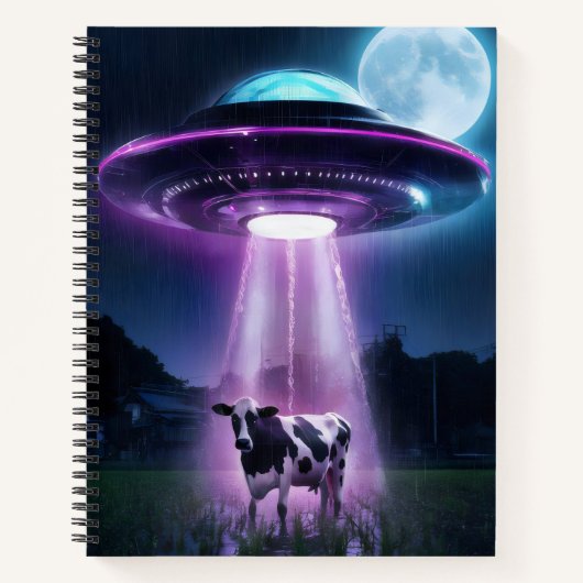 Koe ontmoet buitenaardse wezens. notitieboek (Voorkant)