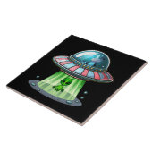 Koe Ontsierende Alien Tegeltje (Zijkant)