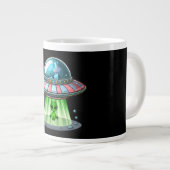 Koe ontvoerende alien grote koffiekop (Voorkant rechts)