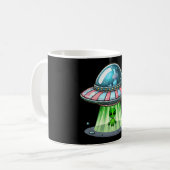 Koe-ontvoerende Alien Koffiemok (Voorkant links)