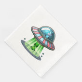 Koe-ontvoerende Alien Servet (Hoek)