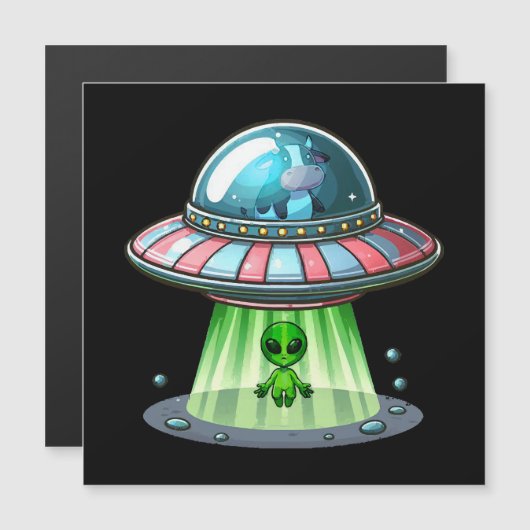 Koe ontvoerende buitenaardse (Voorkant / Achterkant)