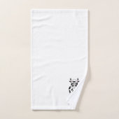 Koe Ontwerp Monogram Bad Handdoek (Handdoek)