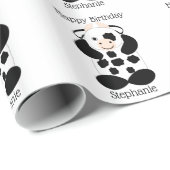 Koe Ontwerp Verjaardag Cadeaupapier (Rol Hoek)