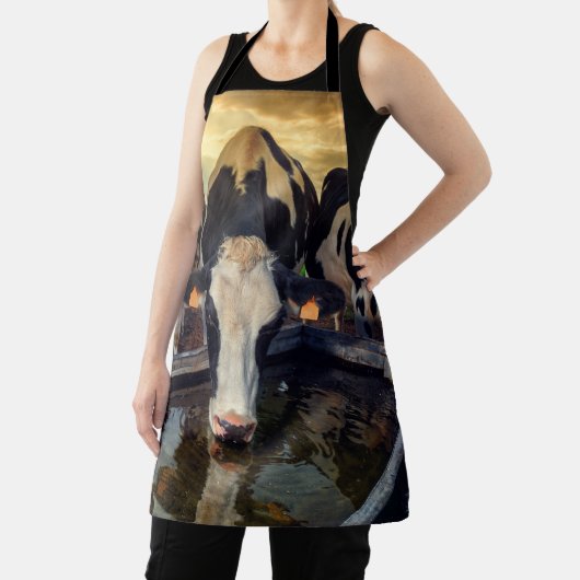 Koe op de waterloop schort (Insitu)