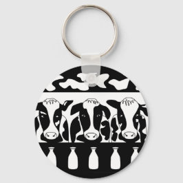 Koe op het werk Sleutelhanger