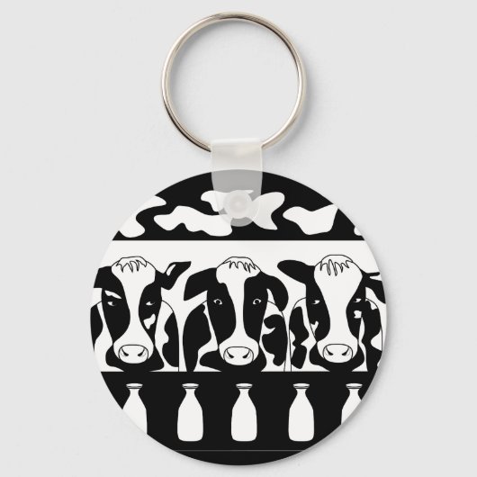 Koe op het werk Sleutelhanger (Voorkant)