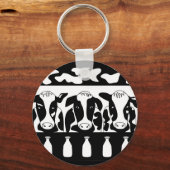 Koe op het werk Sleutelhanger (Voorkant)