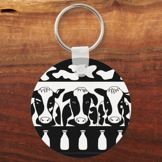 Koe op het werk Sleutelhanger (Voorkant)