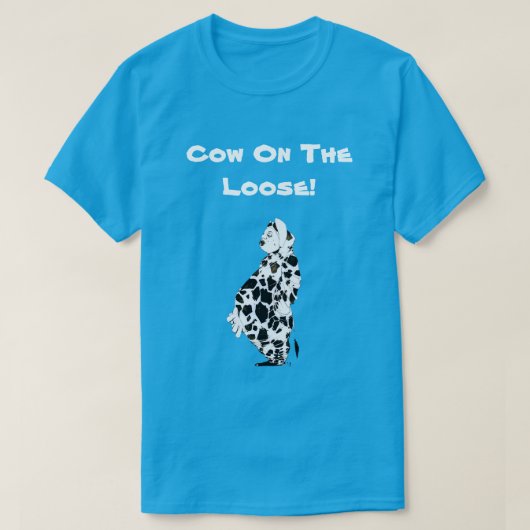 Koe op los t-shirt (Design voorkant)