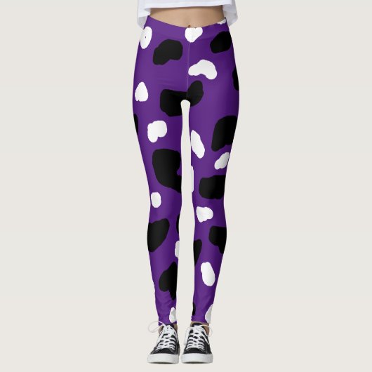 Koe op Paars, Leggings (Voorkant)