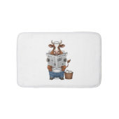 Koe op toilet, grappig Boerderij dier Badmat (Voorkant)