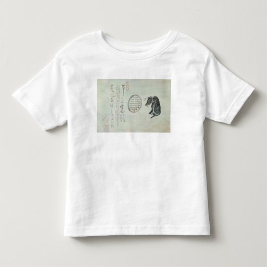 Koe, ovaal raam en Haiku Kinder Shirts (Voorkant)