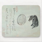 Koe, ovaal raam en Haiku Muismat (Voorkant)