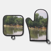 Koe Ovenwant & Pannenlap Set (Voorkant)