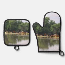 Koe Ovenwant & Pannenlap Set