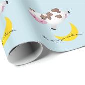 Koe over de maan cadeaupapier (Rol Hoek)
