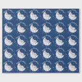 Koe over de maan cadeaupapier (Vlak)