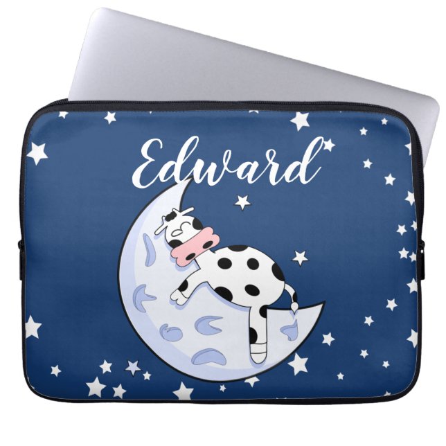Koe over de maan laptop sleeve (Voorkant)