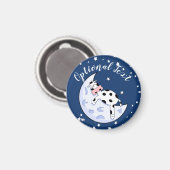 Koe over de maan magneet (Voorkant / Achterkant)