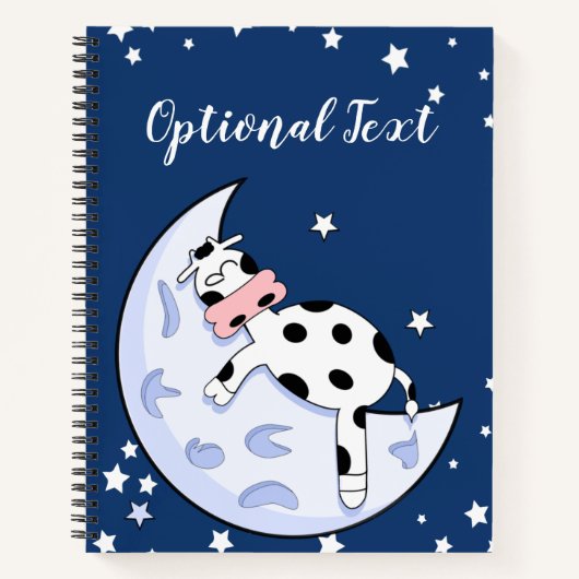 Koe over de maan notitieboek (Voorkant)
