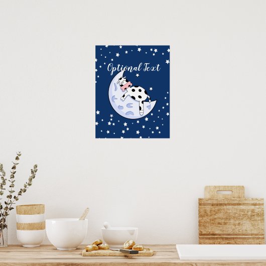 Koe over de maan poster (Keuken)