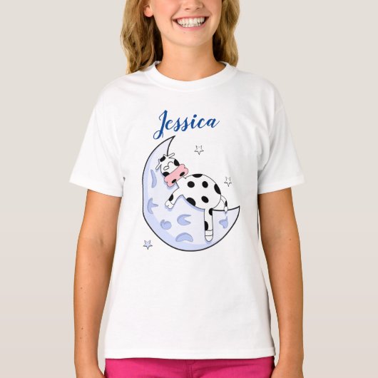 Koe over de maan t-shirt (Voorkant)
