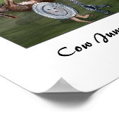 Koe over de motorprintplaat poster (Hoek)