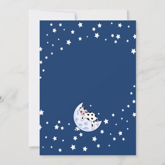 Koe over de uitnodiging van de Moon Birthday (Achterkant)