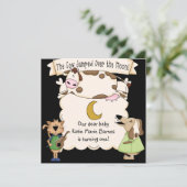 Koe over de zondag van de maan nodigt kaart (Staand voorkant)