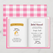 Koe over het Baby shower Moon Girls Kaart (Voorkant / Achterkant)