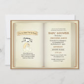 Koe over het Baby shower van de maan Kaart (Voorkant)