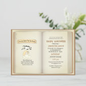 Koe over het Baby shower van de maan Kaart (Staand voorkant)