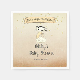 Koe over het Baby shower van de maan Servet