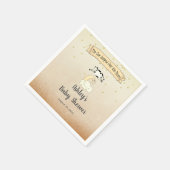 Koe over het Baby shower van de maan Servet (Hoek)