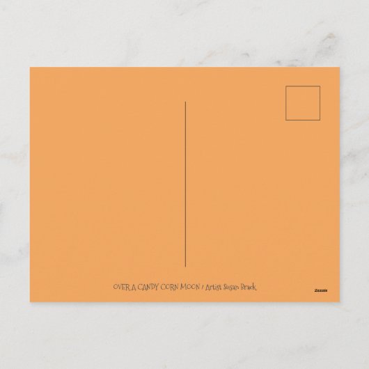 KOE OVER HET MAN IN DE MON, KORTE WAARDE FEESTDAGENKAART (Achterkant)