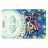 KOE OVER HET MAN IN DE MON, KORTE WAARDE MAGNEET (Horizontaal)