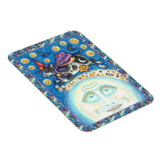 KOE OVER HET MAN IN DE MON, KORTE WAARDE MAGNEET (Rechterzijde)