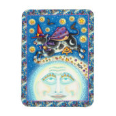 KOE OVER HET MAN IN DE MON, KORTE WAARDE MAGNEET (Verticaal)