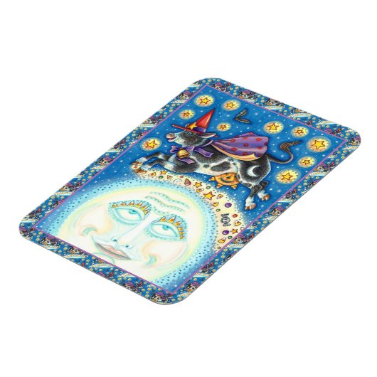 KOE OVER HET MAN IN DE MON, KORTE WAARDE MAGNEET (Linkerzijde)