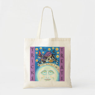 KOE OVER HET MAN IN DE MUNT, KUUSTTE TRICK OR TREA TOTE BAG