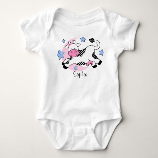 Koe over Moon-Baby Romper (Voorkant)